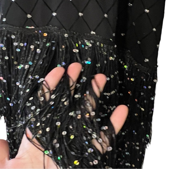 Revolution Dance Girl’s Flapper Dress STYLE #RC17029 COLOR: Black Large Child - Picture 10 of 16